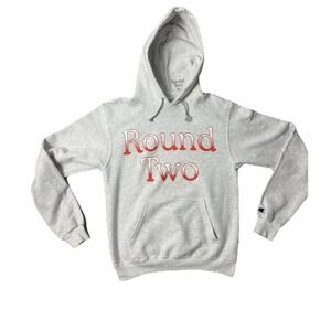 ROUND TWO Logo Hoodie Sweatshirt Size Small Sean Wotherspoon Gradient Spell Out